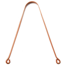 A copper tongue scraper